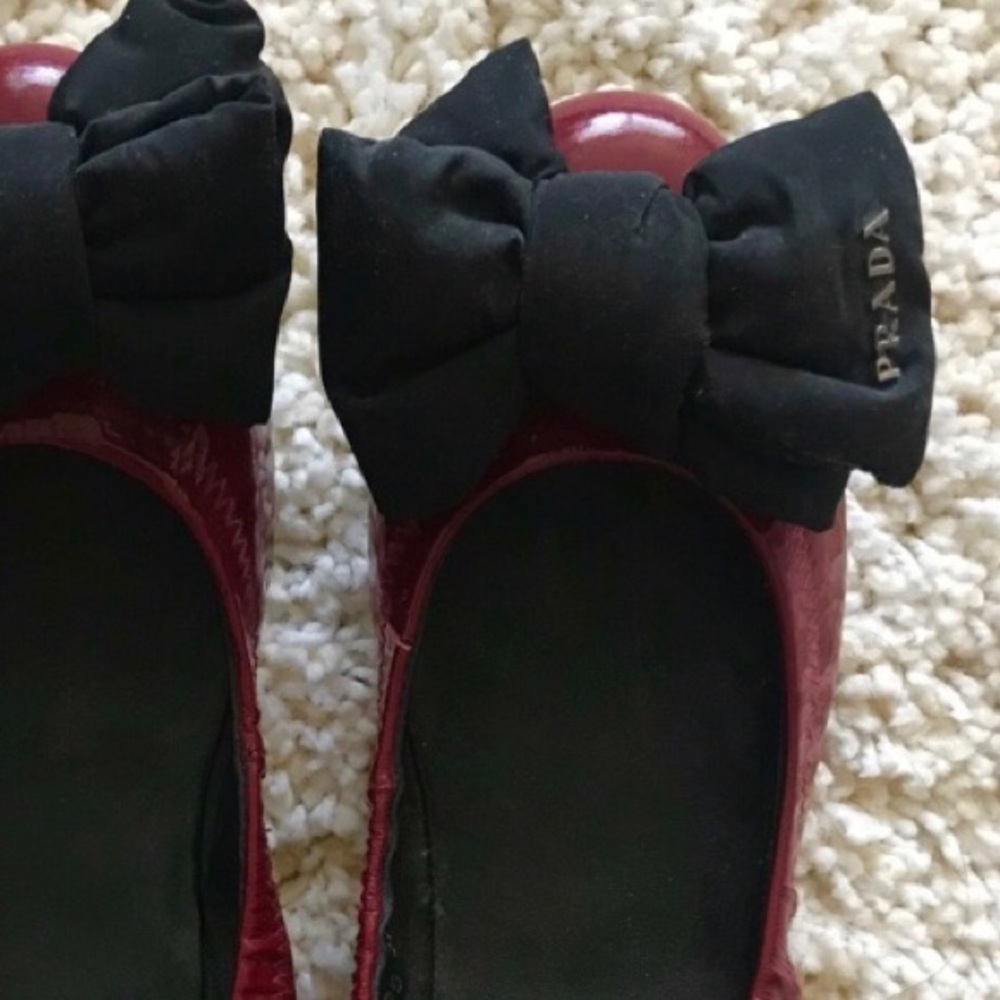 New❤️Prada authentic parent ballerinas